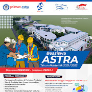 PMB Polman Astra Program Beasiswa Astra  TA 2021-2022 telah dibuka!!