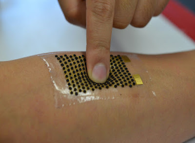 Device harvesting energy from sweat of human