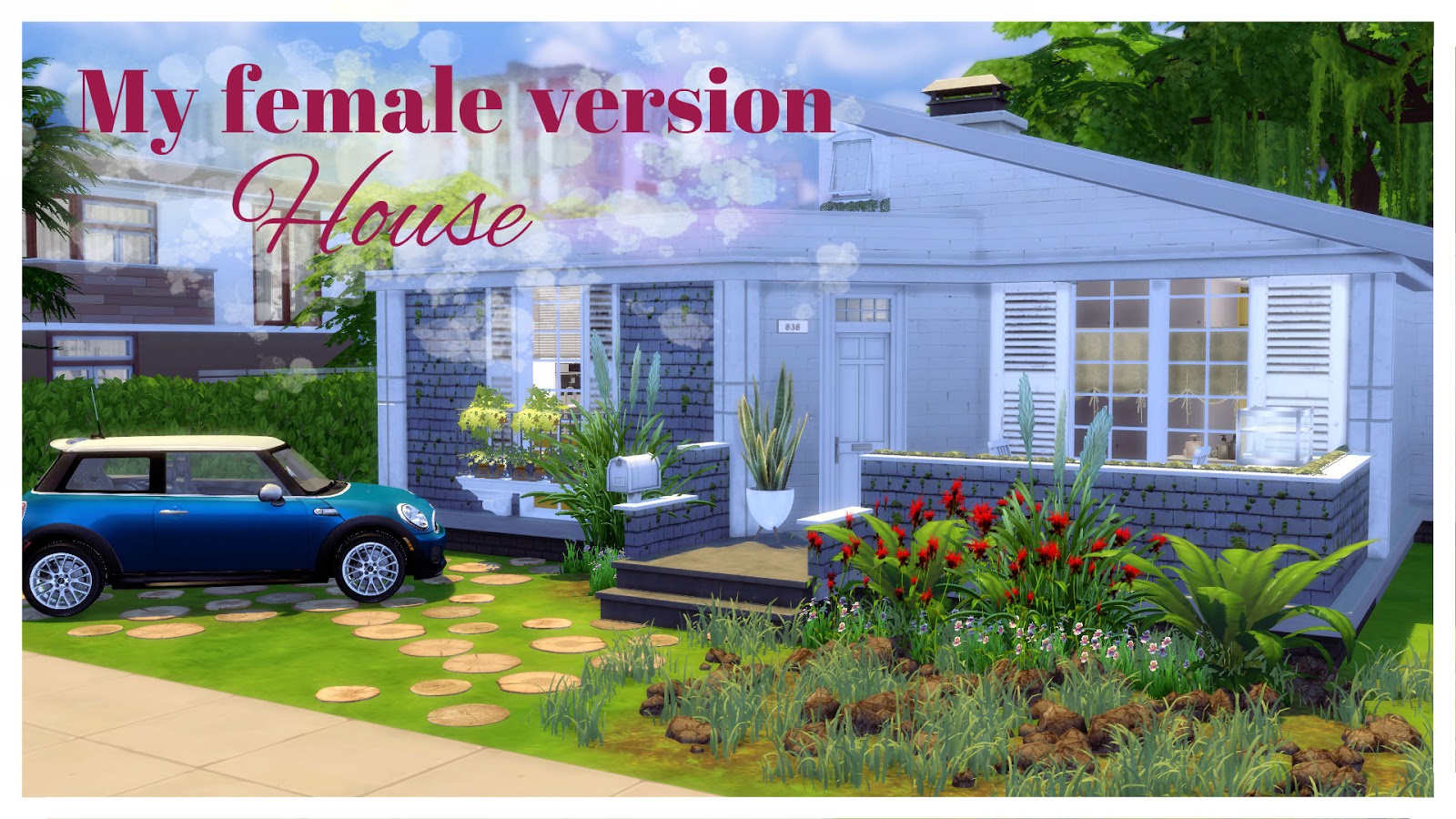 Sims 4 My Female Version House (House + Mods for download) Dinha