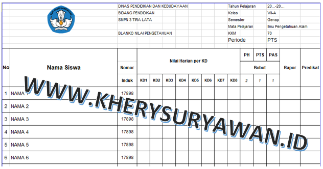 Format Raport Sma Kurikulum 2013 Doc Dengan