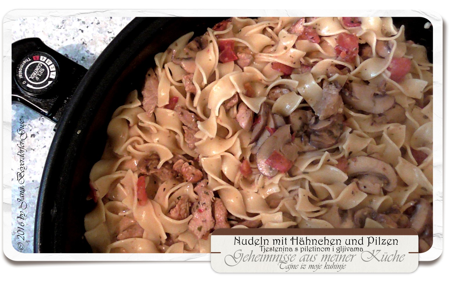 Janas Steinzeit: (Video) Nudel - Hähnchen - Champignon - Pfanne ... Janas Steinzeit: (Video) Nudel - Hähnchen - Champignon - Pfanne ...