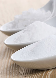 Three different types of salt