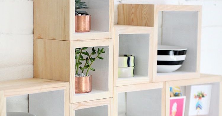 Cómo hacer una estantería DIY con cajas de madera