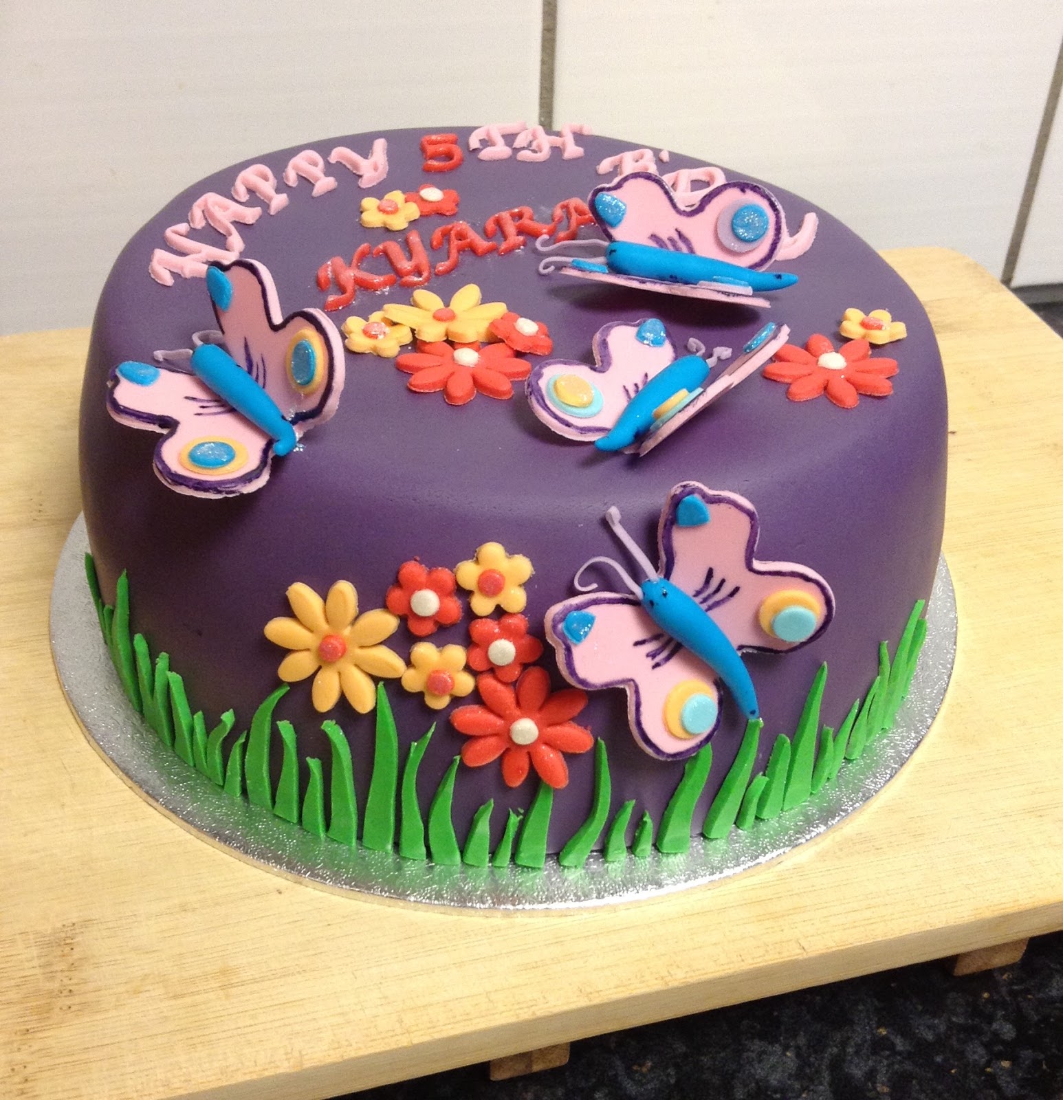Pick my Bake Butterfly themed cake