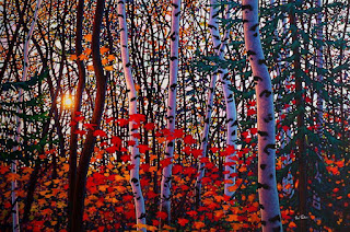panoramas-de-bosques-pintura-estilo-moderno cuadros-modernos-vistas-con-bosques