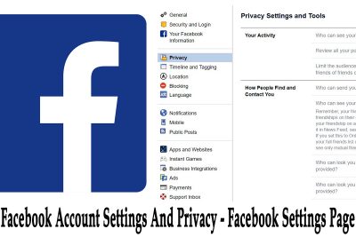 Facebook Account Settings And Privacy | Facebook Privacy Page
