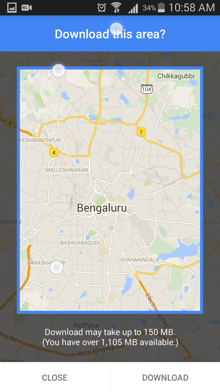How to use Google Maps Offline in Android - TechCybo