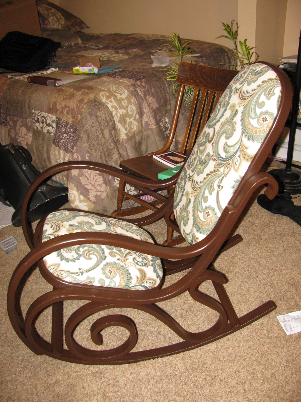 Bert and Kate plus 8: Rocking Chair Redo