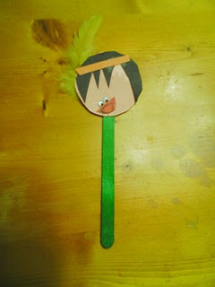 Native American Stick Puppet for Preschool