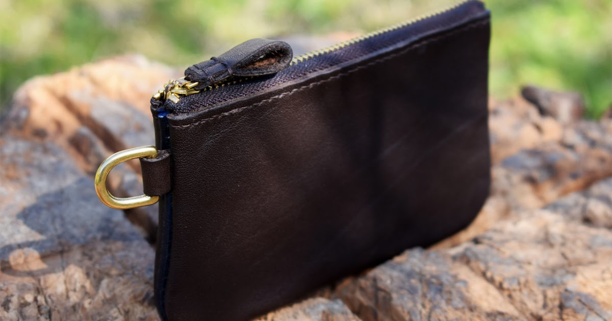 Portamonete Con Cerniera E Slot Carte Portamonete In Vera Pelle Oakridge - Sottile Con Cerniera, Marrone Cacciatore Oakridge Leather Marrone - Foto 8