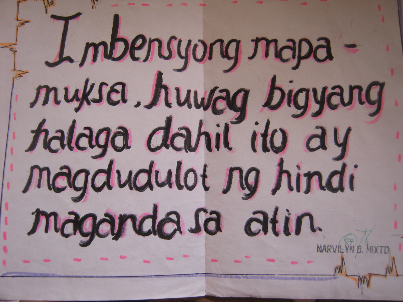 *Blog sa FILIPINO III* : Slogan, tungkol sa Mga Hudyat ng Bagong Kabihasnan