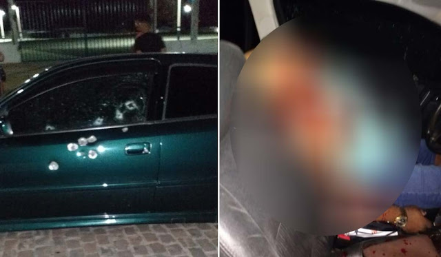 Homem é morto a tiros dentro de carro em Piritiba