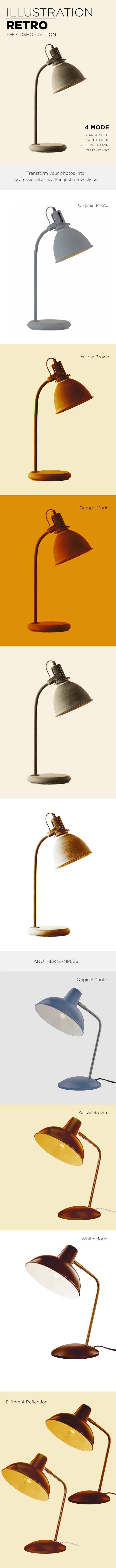 GraphicRiver - Retro Illustration Photoshop Action 23874192 2 Preview%2B%25282%2529