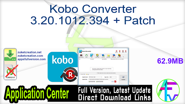 Kobo Converter 3.20.1012.394 + Patch