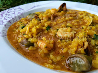 Receta de arroz caldoso a la malagueña