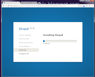 Install Drupal 8.1.10 opensource PHP CMS on Windows 7 XAMPP tutorial 6