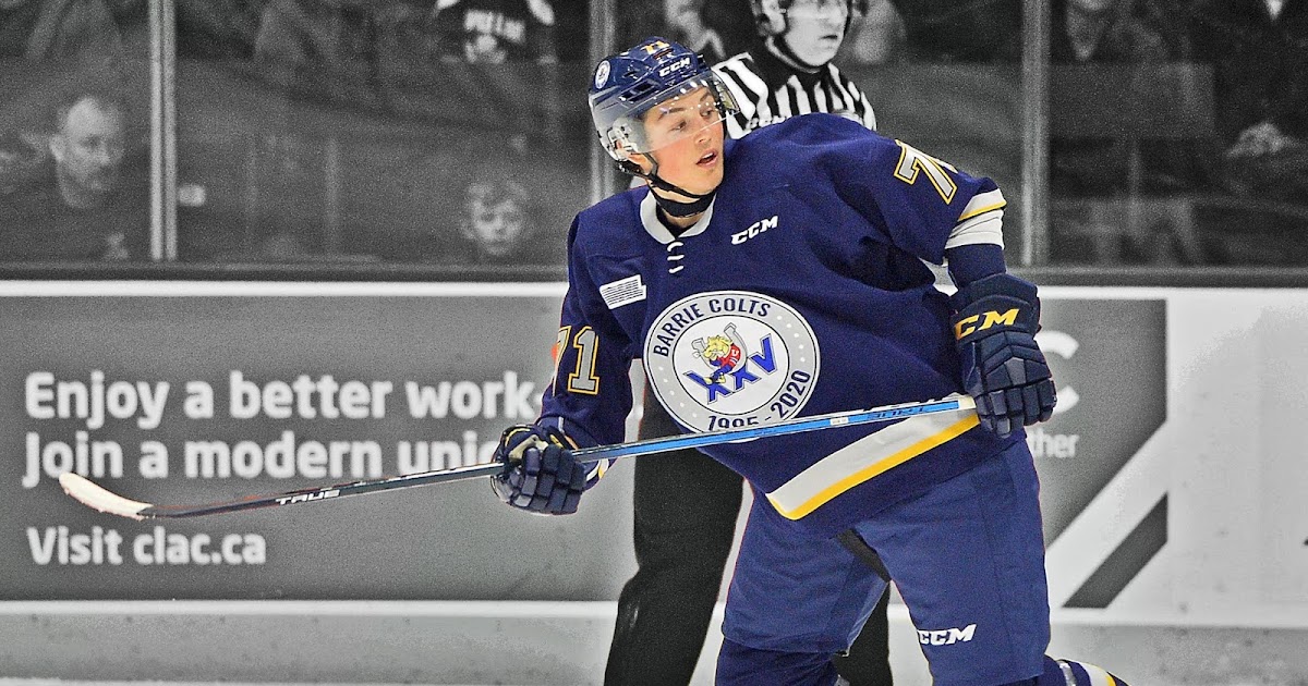 Barrie Colts F Ben Hawerchuk - Draft Eligible Prospects with NHL Bloodline's