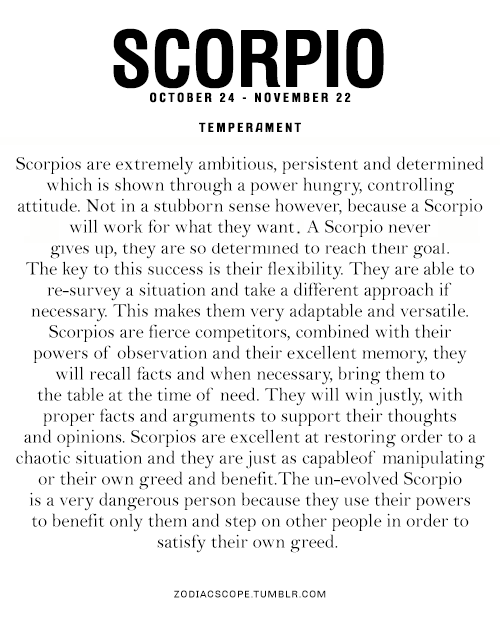 Scorpio ZodiacScope Top 9 | Scorpio Quotes