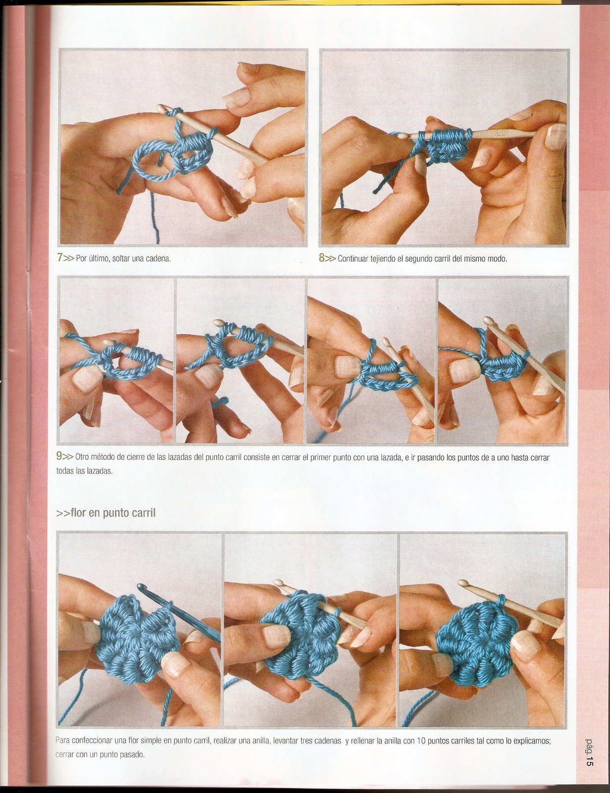 mis cosas: Puntadas en crochet