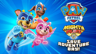 Paw Patrol Mighty Pups Save Adventure Bay Game Logo