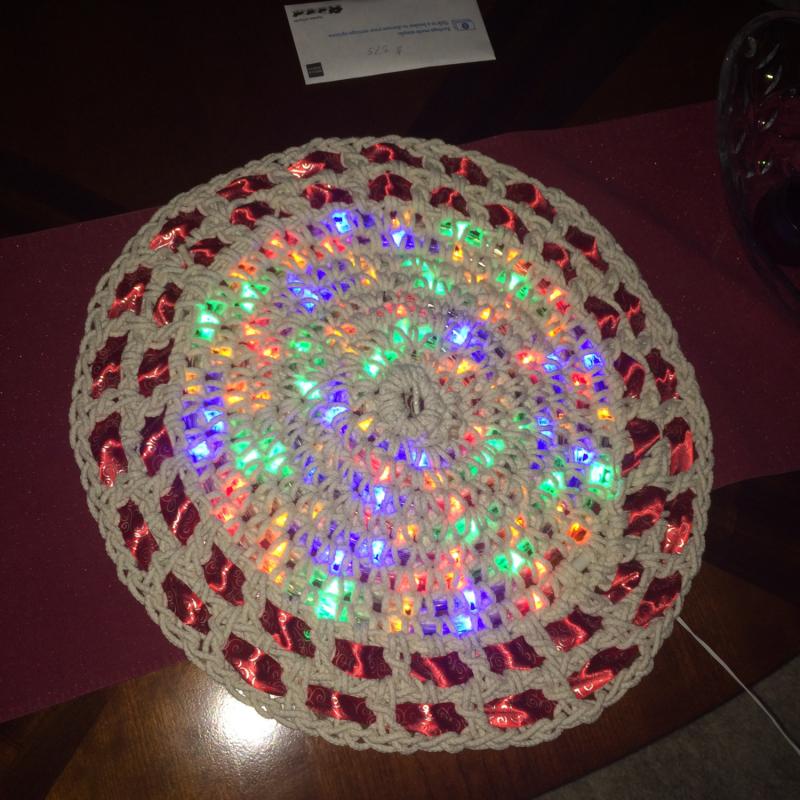 Crochet Lights Rug for Living room Handy DIY