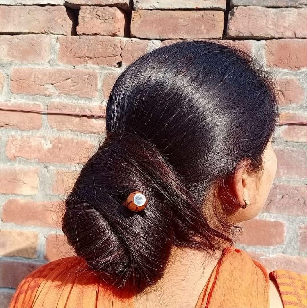 Village Barber Stories: Gujarati girl's silky long hair style
