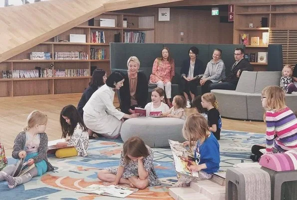 Crown Princess Kiko visited the new Oodi Central Library in Helsinki