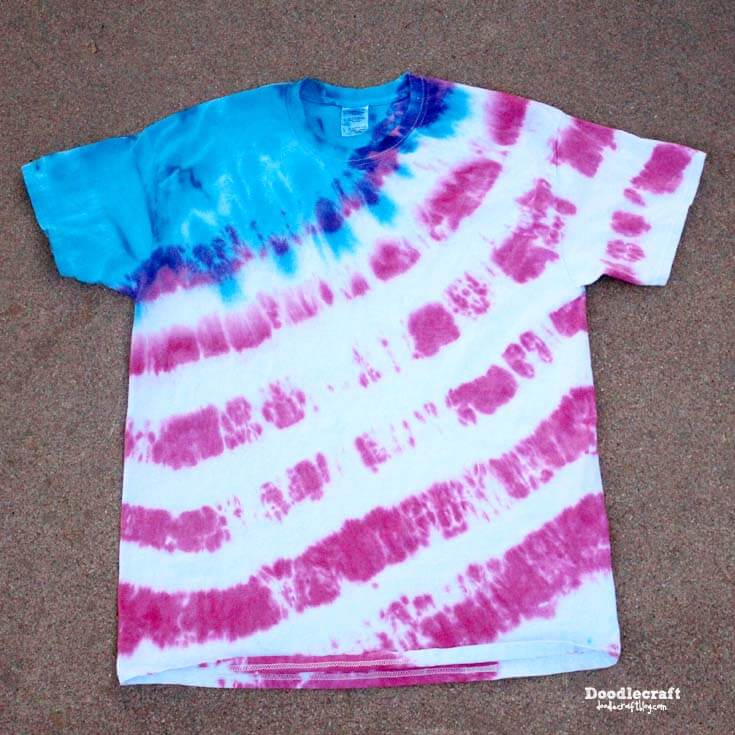 Patriotic USA Flag Tie Dye Shirt Tutorial!