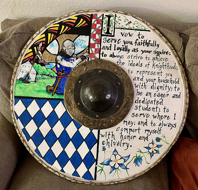 Gift for Duke Cellach, Shield painted by Torstein Hartviksson