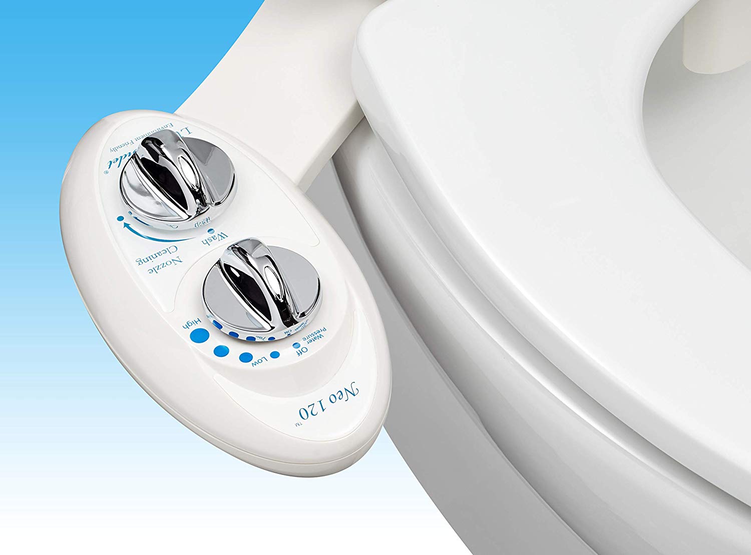 Self Cleaning Nozzle Fresh Water NonElectric Mechanical Bidet Toilet