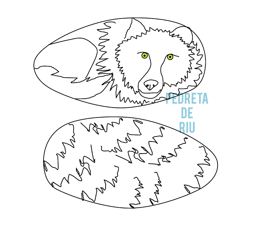 COMO PINTAR PIEDRAS CON LOBO PASO A PASO