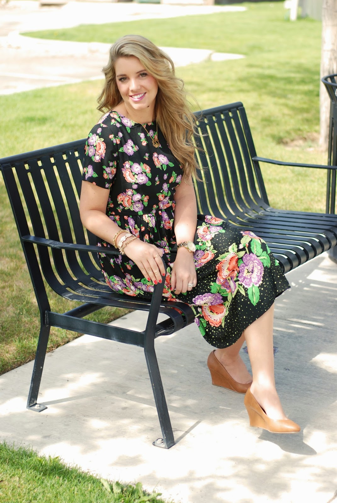 ASOS FLORAL TWO PIECE DRESS The Red Closet Diary