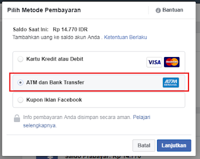 Cara Tambah Saldo Facebook Ads