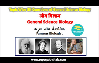 प्रमुख जीव वैज्ञानिक GK Questions Set 2 प्रमुख जीव वैज्ञानिक GK Questions Set 2