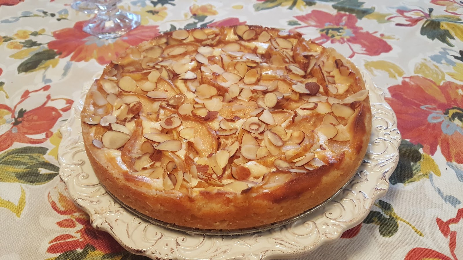 Cook with Sara Almond Pear Cream Cheese Tart