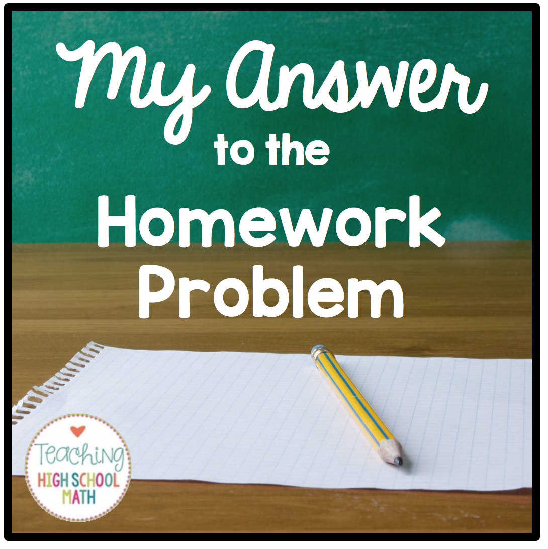 homework problem solution