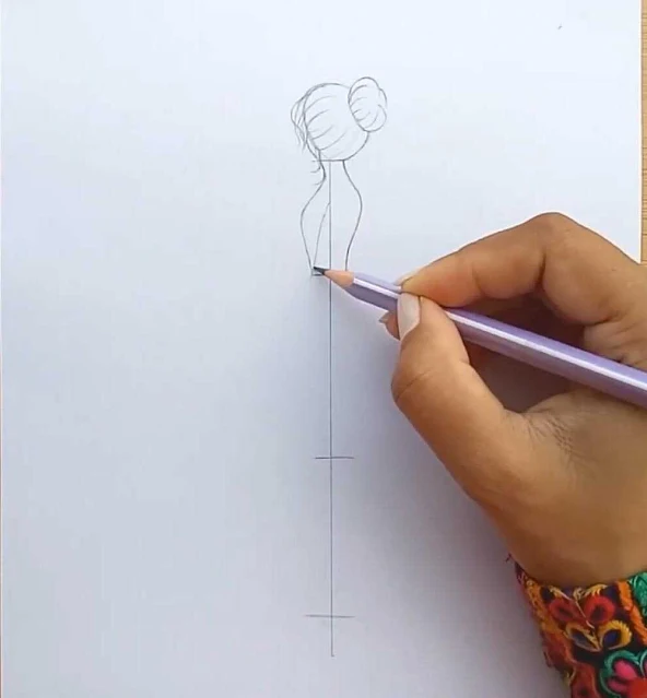 رسم فتاة بالرصاص رسم فتاة جميلة بالرصاص