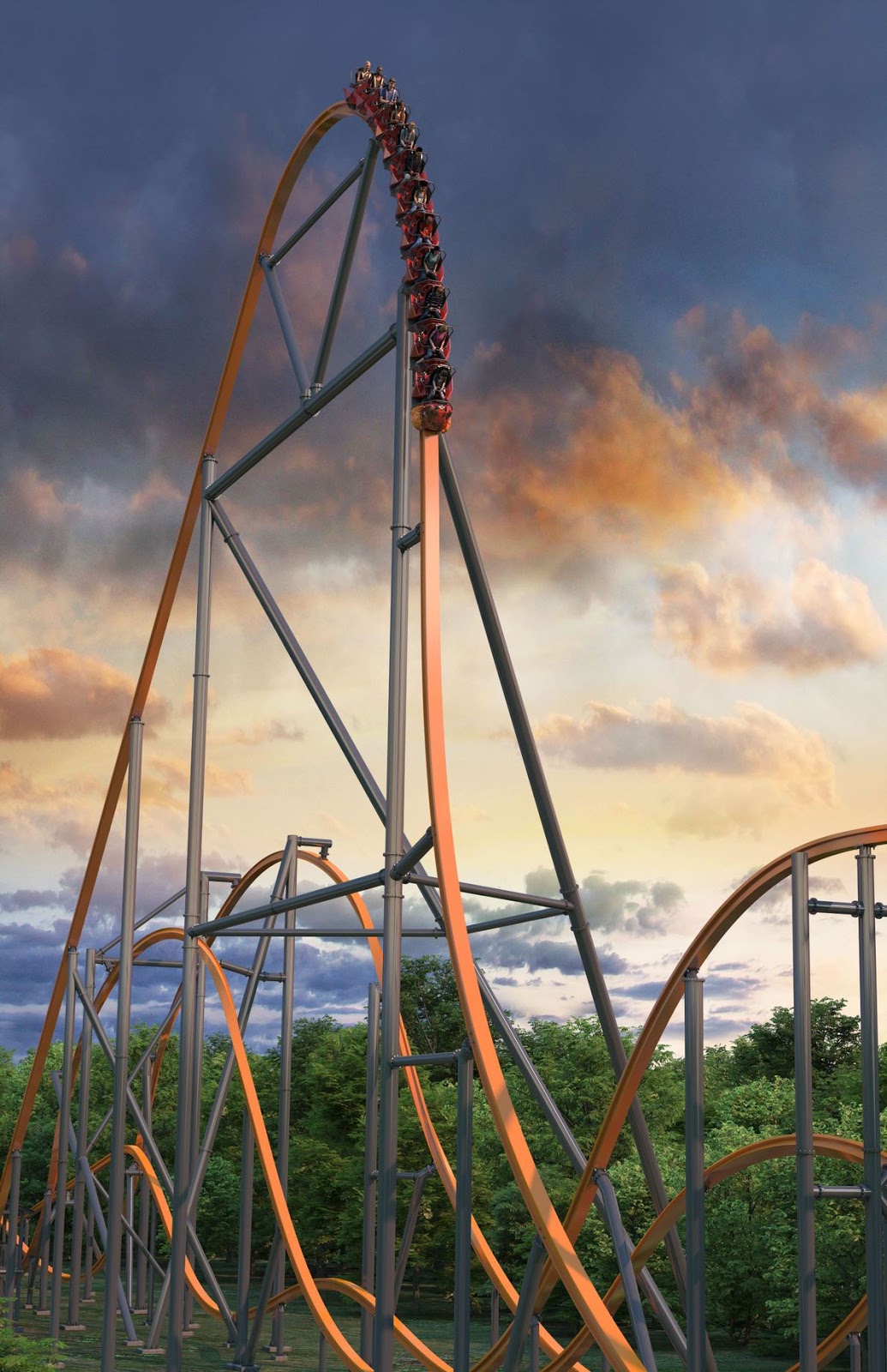 Jersey Devil roller coaster is world's tallest, fastest and longest  singe-rail coaster 