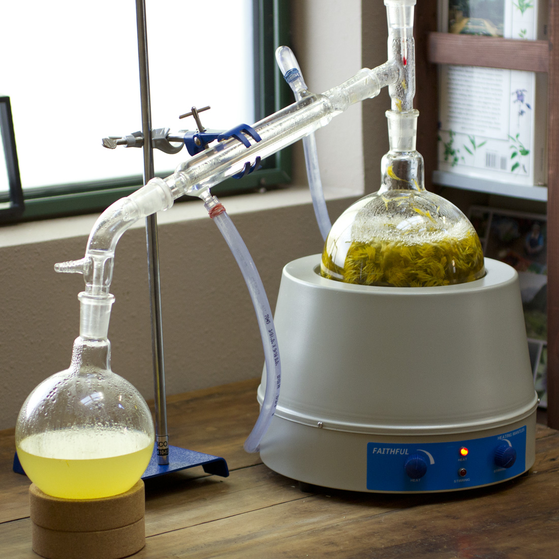 Illuminated Perfume Chamisa distillation