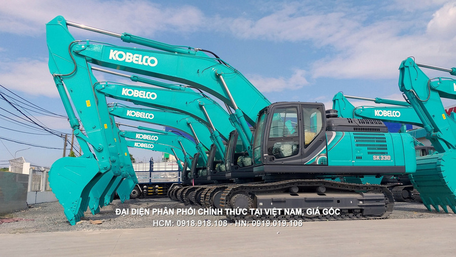 Máy đào bánh xích Kobelco SK330-10, gầu 1.6 khối.
