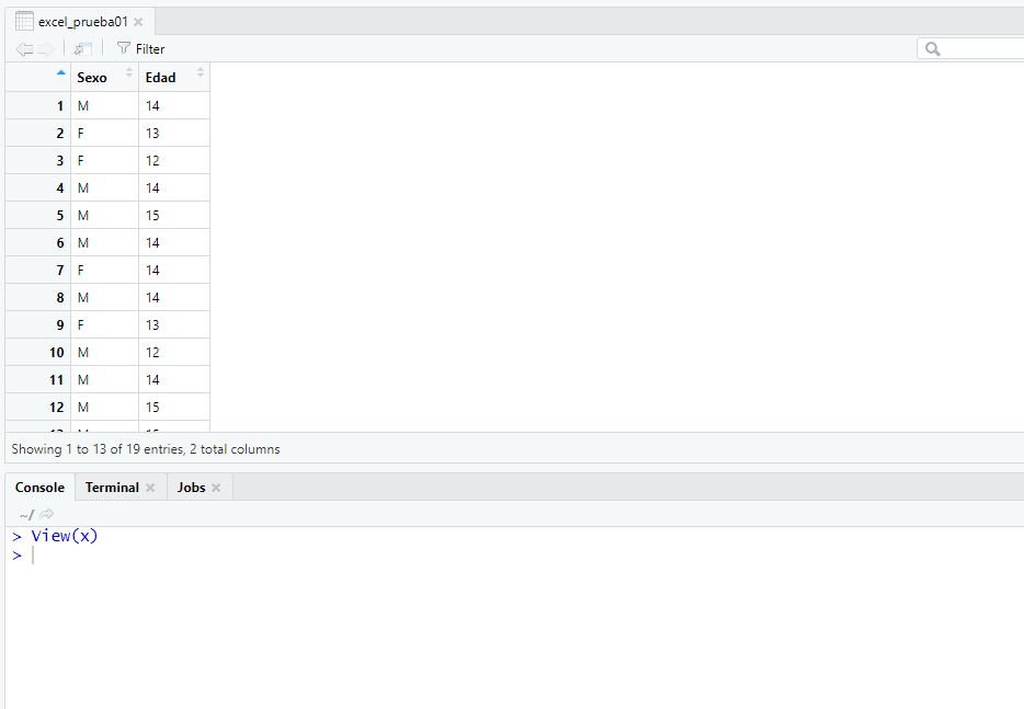 Hablamos R Paquete readxl para importar registros de Excel a RStudio