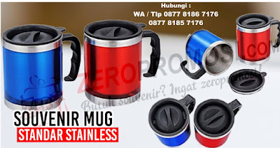  Souvenir Mug Tumbler Stainless, mug standar promosi, souvenir mug stainless