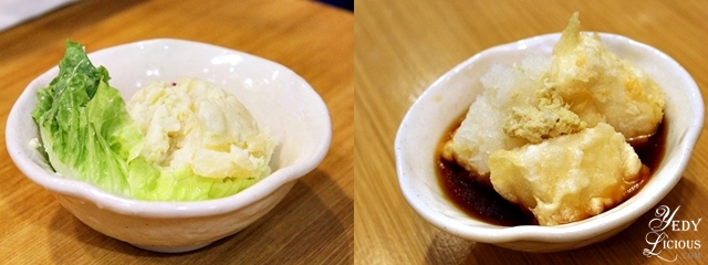 Potato Salad and Agadeshi Tofu Tempura Tendon Tenya SM Megamall 