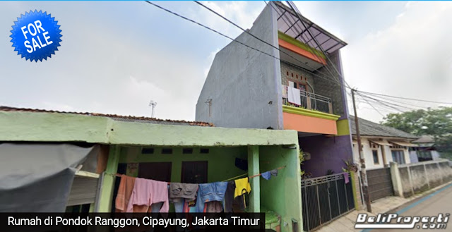 rumah dijual di pondok ranggon