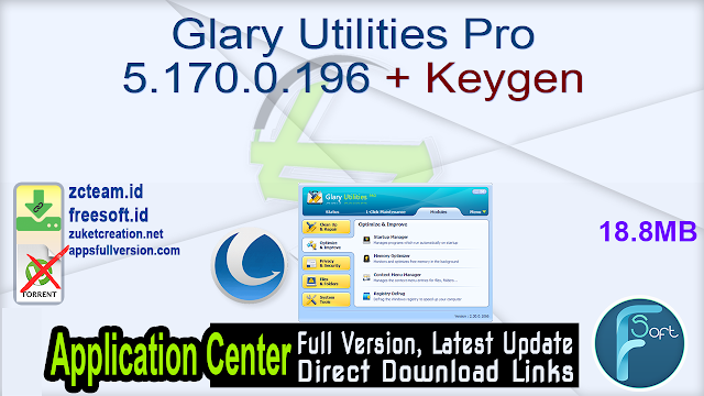 Glary Utilities Pro 5.170.0.196 + Keygen_ ZcTeam.id