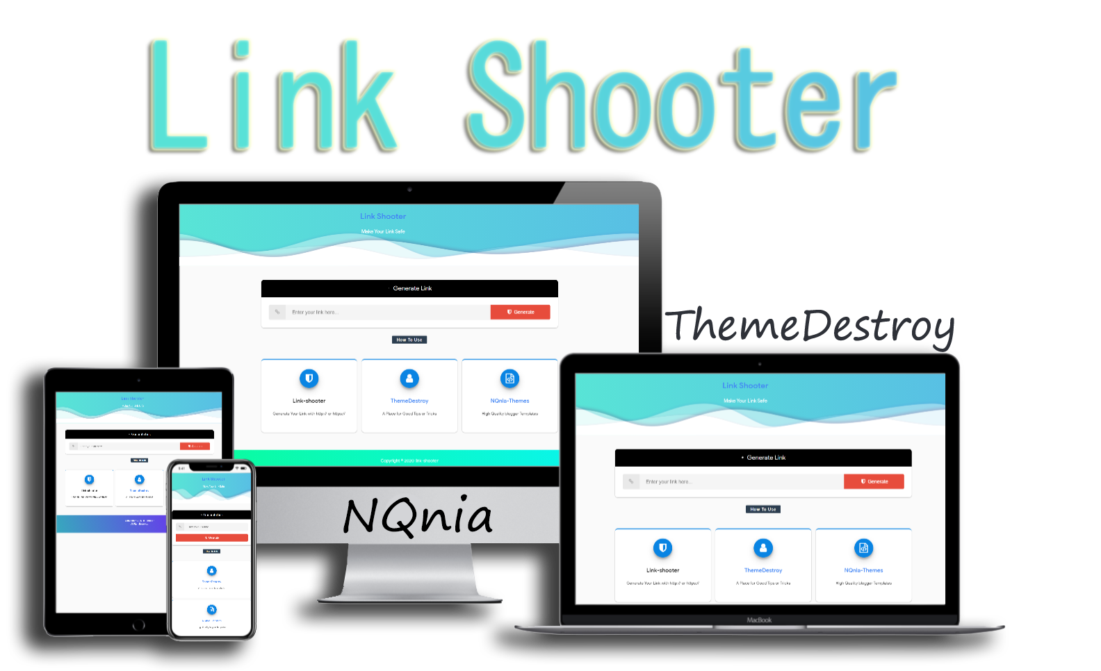 Link Shooter Safelink Premium Blogger Template 2020