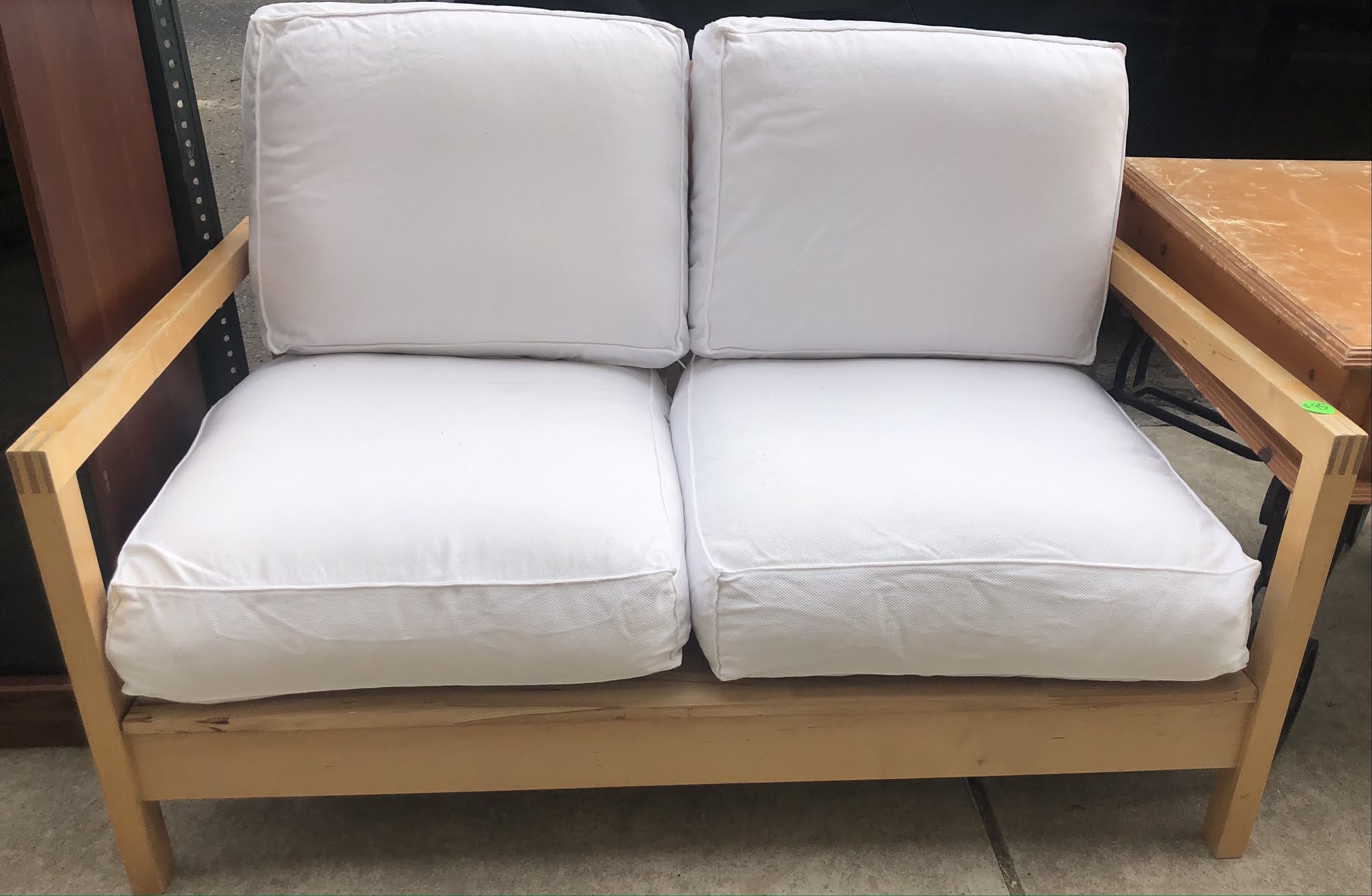 Uhuru Furniture & Collectibles Futon Loveseat with Wood Frame 95 SOLD