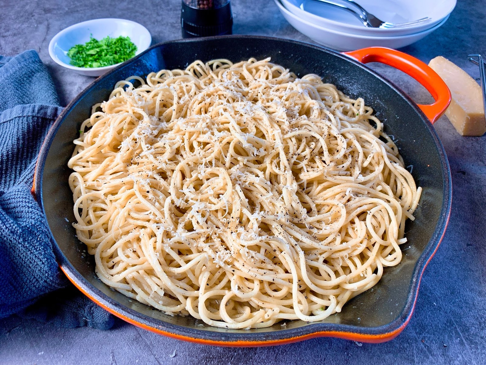 Buttery Black PepperParmesan Pasta