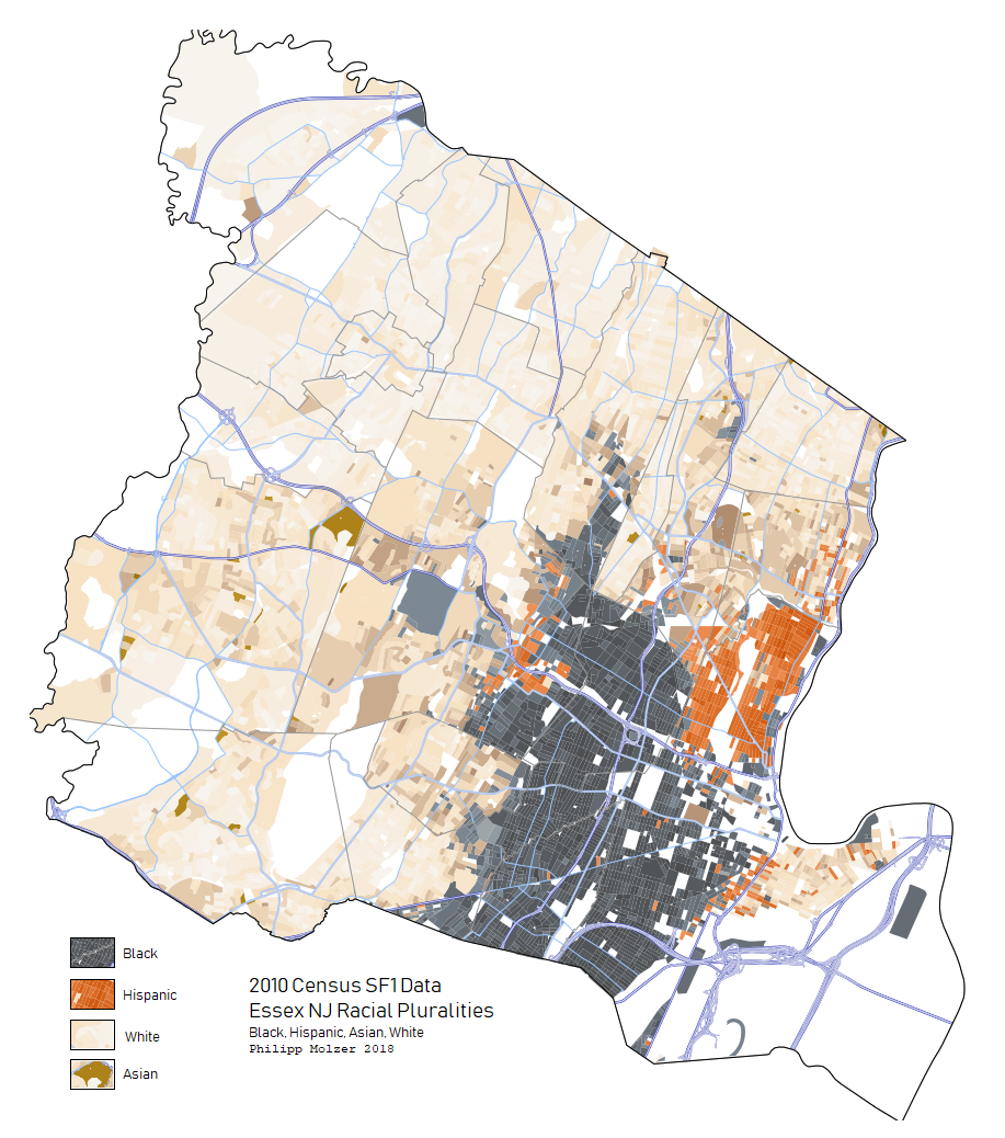 NJ Geospatial Data Mapping 2010 Census Block Data pluralities