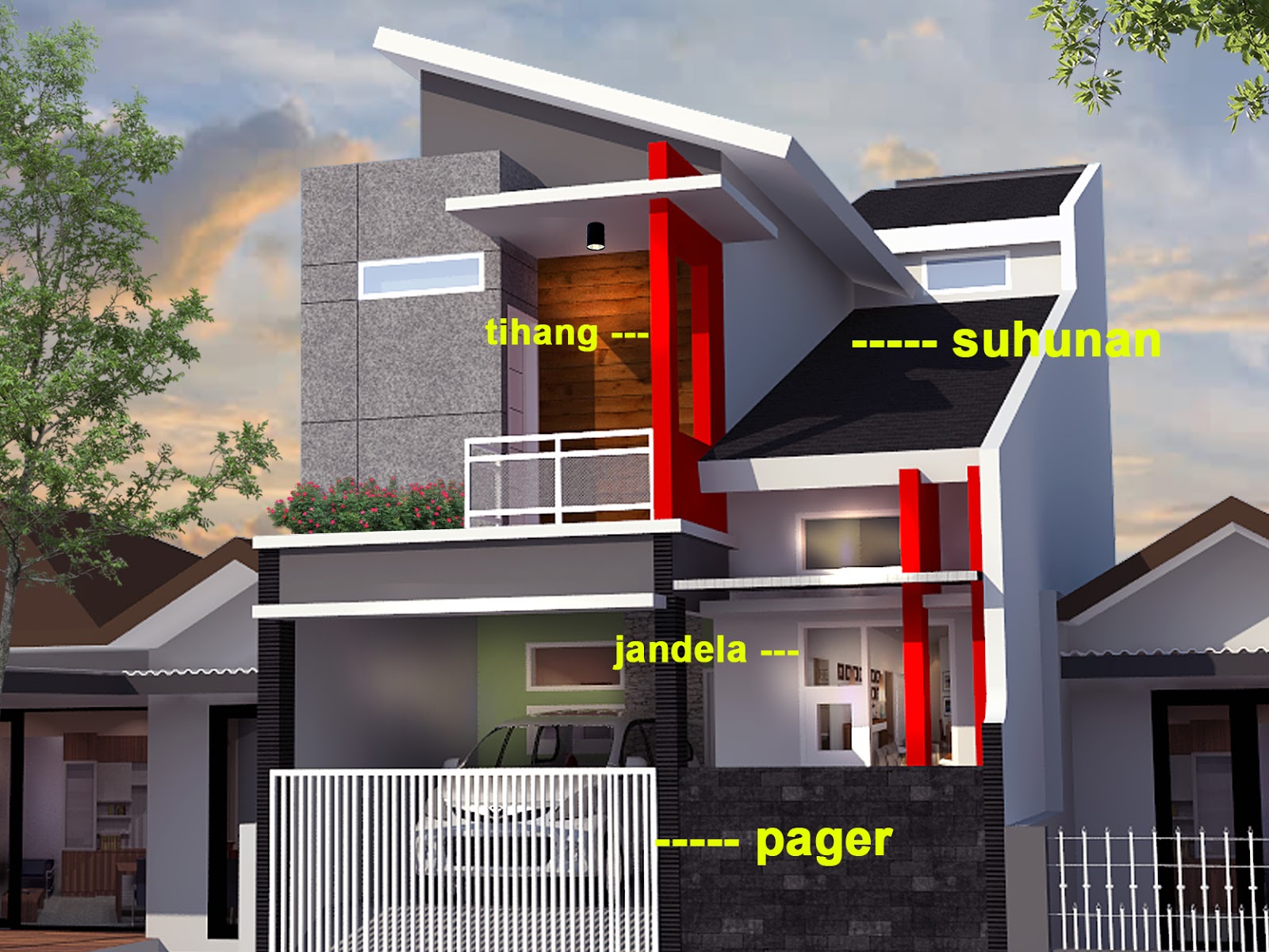 Mengenal Bagian Bagian Rumah  dan Perabotan dalam Bahasa 